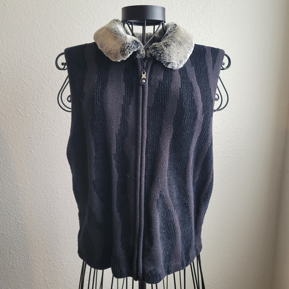 Haley Reserve Vest Faux Collar Full Zip Size M - Picture 6 of 15